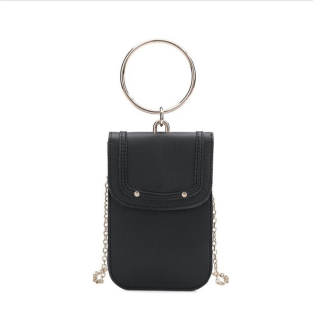 Melie Bianco Tess Black Purse Wrist Tech Phone Bag - Picture 2 of 7